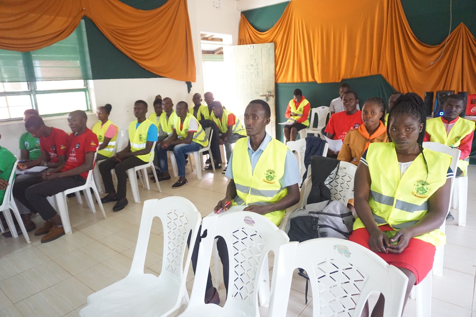 Environmental club members during the annual general meeting