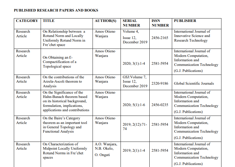 Dr. Wanjara publication